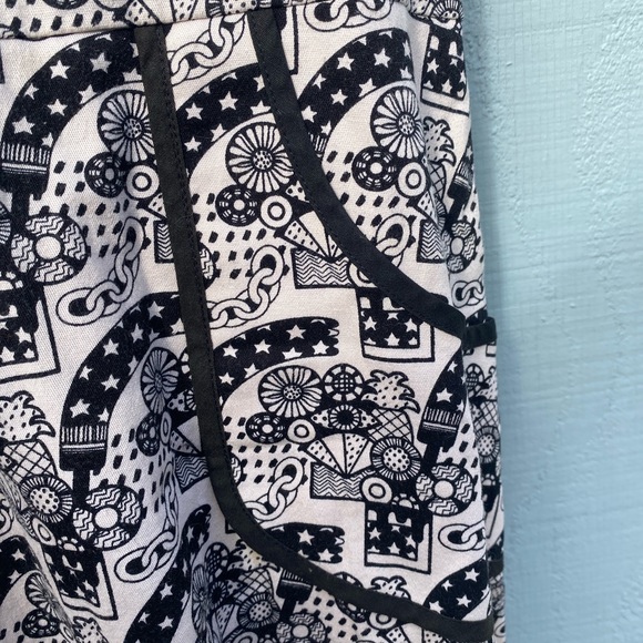 Black and white graphic Nooworks dress; local San Francisco designer; size M - Picture 3 of 5